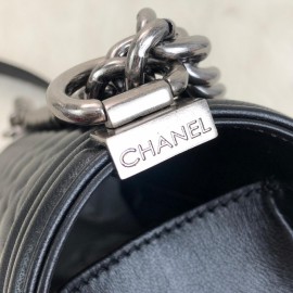 Chanel Boy Genuine Leather Medium Size