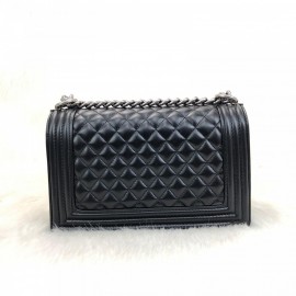 Chanel Boy Genuine Leather Medium Size