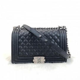 Chanel Boy Genuine Leather Medium Size Caviar