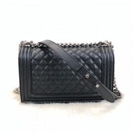 Chanel Boy Genuine Leather Medium Size Caviar