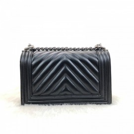 Chanel Boy Genuine Leather Medium Size Chevron