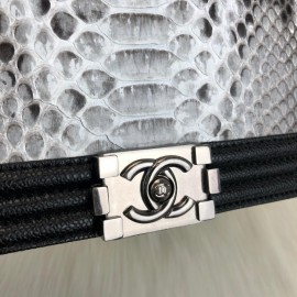 Chanel Boy Genuine Python Naturel