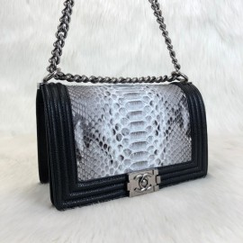 Chanel Boy Genuine Python Naturel