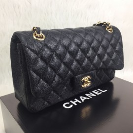 Chanel Caviar  Flap Bag 2,55 Medium Size %100 Genuine Leather