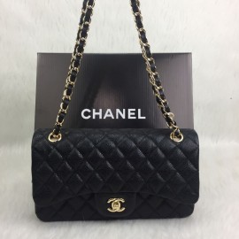 Chanel Caviar  Flap Bag 2,55 Medium Size %100 Genuine Leather