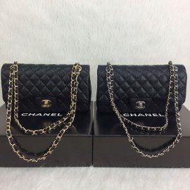 Chanel Caviar  Flap Bag 2,55 Medium Size %100 Genuine Leather