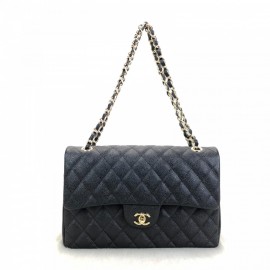 Chanel Caviar  Flap Bag 3,55 Large Size %100 Genuine Leather