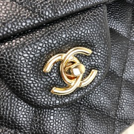 Chanel Caviar  Flap Bag 3,55 Large Size %100 Genuine Leather