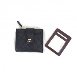 Chanel Caviar Slim Portatif Wallet 