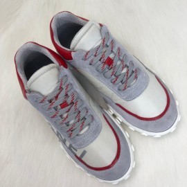 Chanel Cc Calfskin Sneakers Gray 