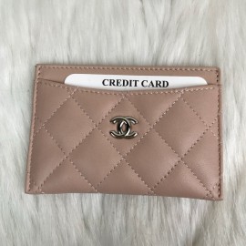 Chanel Classic Card Holder Powder Rose