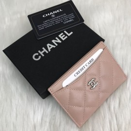 Chanel Classic Card Holder Powder Rose