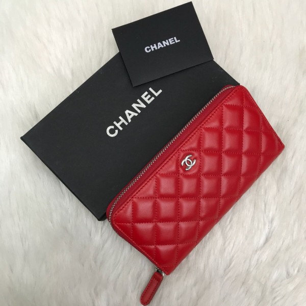 Chanel Classic Wallet Red