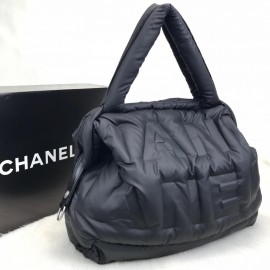 Chanel Embossed Doudoune Bowling Black