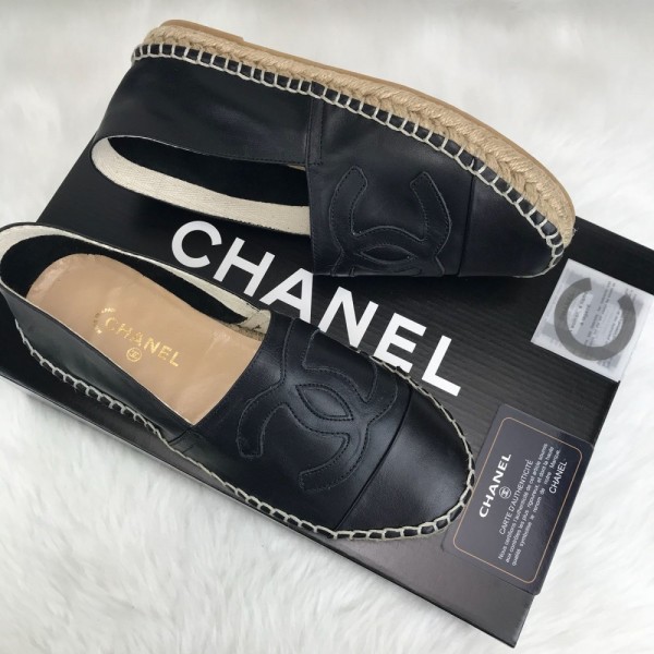 Chanel Espadrilles Black 