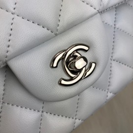 Chanel  Flap Bag 2,55 Medium Size %100 Genuine Leather White