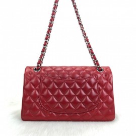 Chanel  Flap Bag 2,55 Medium Size %100 Genuine Leather Red