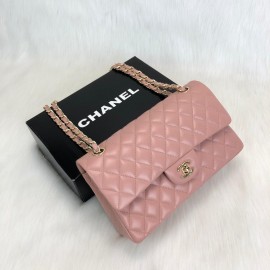 Chanel  Flap Bag 2,55 Medium Size %100 Genuine Leather Powder