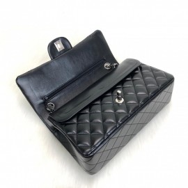 Chanel  Flap Bag 2,55 Medium Size %100 Genuine Leather Black