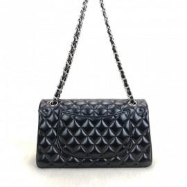 Chanel  Flap Bag 2,55 Medium Size %100 Genuine Leather Black