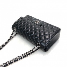 Chanel  Flap Bag 2,55 Medium Size %100 Genuine Leather Black