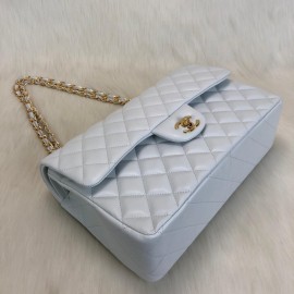 Chanel Flap Bag 3,55 Capitone Large Size White