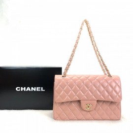 Chanel Flap Bag 3,55 Capitone Large Size Powder Gold