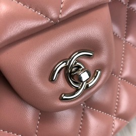 Chanel Flap Bag 3,55 Capitone Large Size Powder Silver