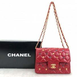 Chanel Flap Lucky Charms 1,55 Mini Red