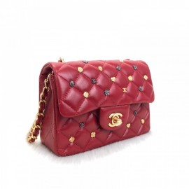 Chanel Flap Lucky Charms 1,55 Mini Red