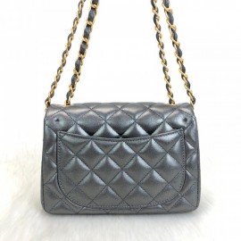 Chanel Flap Lucky Charms 1,55 Mini Silver