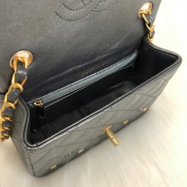 Chanel Flap Lucky Charms 1,55 Mini Silver