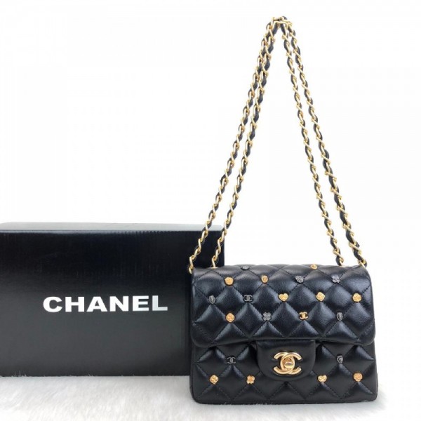 Chanel Flap Lucky Charms 1,55 Mini Black