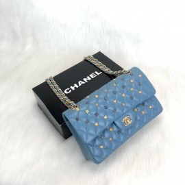 Chanel Flap Lucky Charms Medium Size Blue