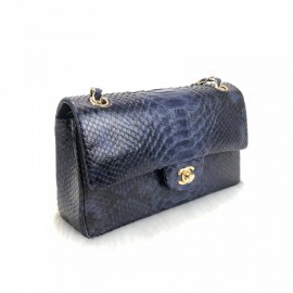 Chanel Flap Phyton 2,55 Dark Blue Gold