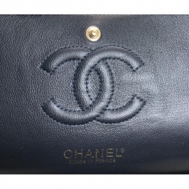 Chanel Flap Phyton 2,55 Dark Blue Gold