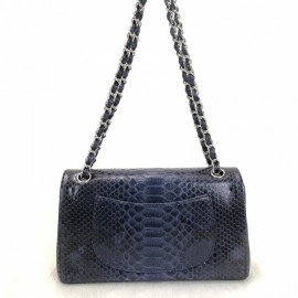 Chanel Flap Phyton 2,55 Dark Blue Silver