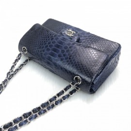 Chanel Flap Phyton 2,55 Dark Blue Silver