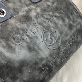 Chanel Glazed Deauville Tote Bag Sand 