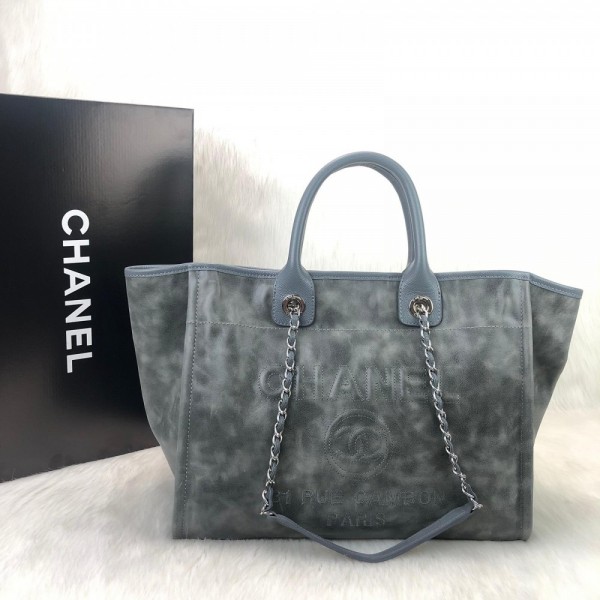 Chanel Glazed Deauville Tote Bag Sand 