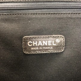 Chanel Glazed Deauville Tote Bag Black