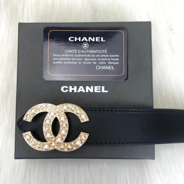 Chanel Pearl Ve Stony Belt 