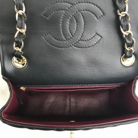 Chanel Mini Flap Bag 1.55 Black Gold