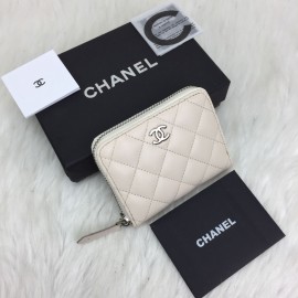 Chanel Mini Zippy Wallet Beige