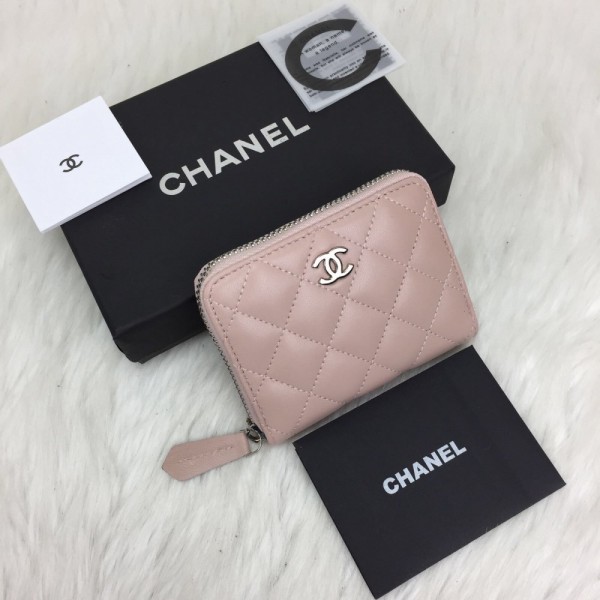 Chanel Mini Zippy Wallet Powder