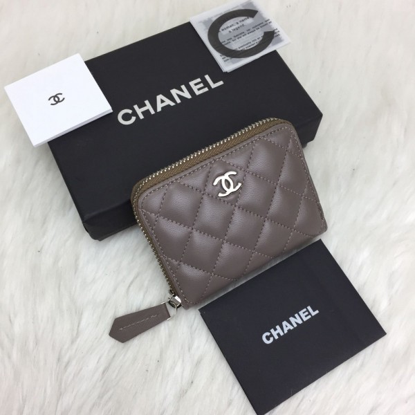 Chanel Mini Zippy Wallet Mink