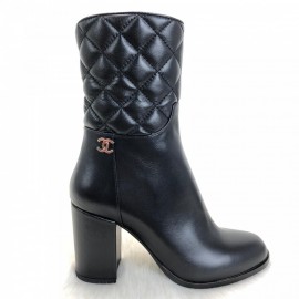 Chanel Quilted Ankle Boots Kapitone