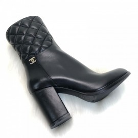 Chanel Quilted Ankle Boots Kapitone