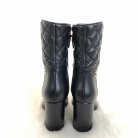 Chanel Quilted Ankle Boots Kapitone