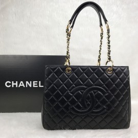 Chanel Shopping Black Gold Accessory